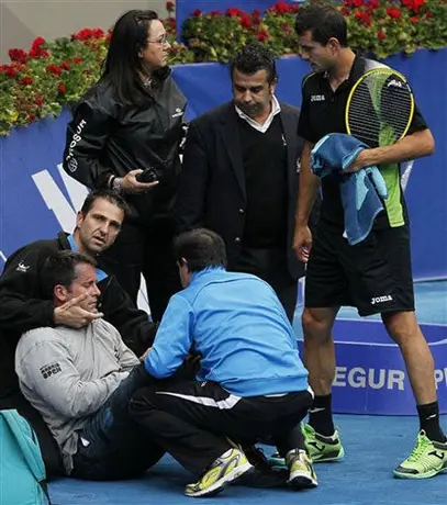Juez de línea se desmaya en el Masters de Madrid