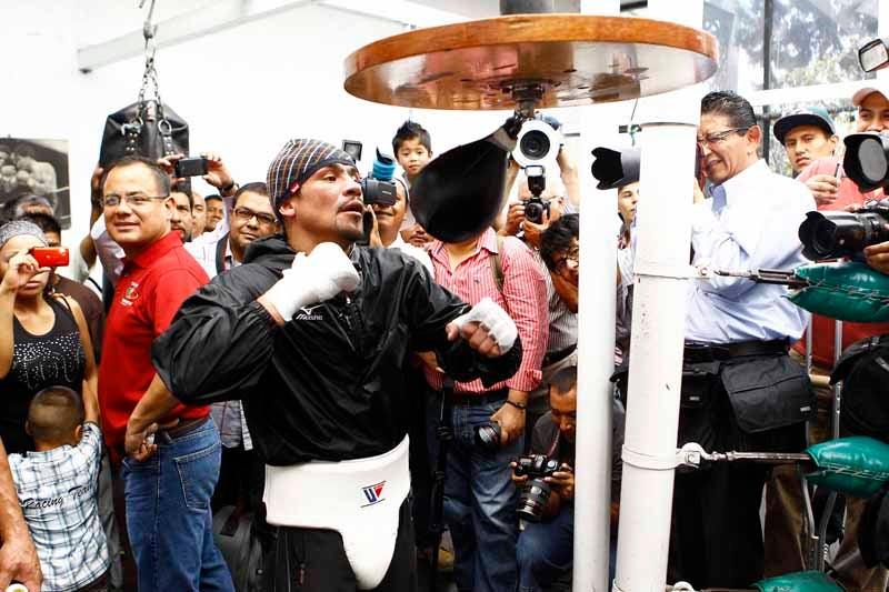 La pelea representa su regreso a la la Ciudad de México, donde no combatía desde hace 18 años. FOTO: ÓSCAR RAMÍREZ