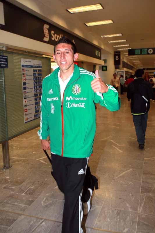 Los seleccionados Sub-23 llegaron al Aeropuerto Internacional de la Ciudad de México. FOTO: CHRISTIAN FAURE