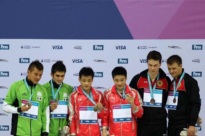 Los chinos Yuan Cao y Yanquan Zhang se quedaron con el oro al sumar 481.29 unidades. FOTO: EFE