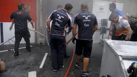 Un miembro de Williams permanece hospitalizado tras explosión