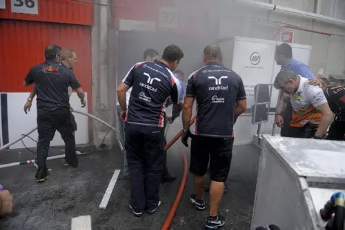 Un miembro de Williams permanece hospitalizado tras explosión