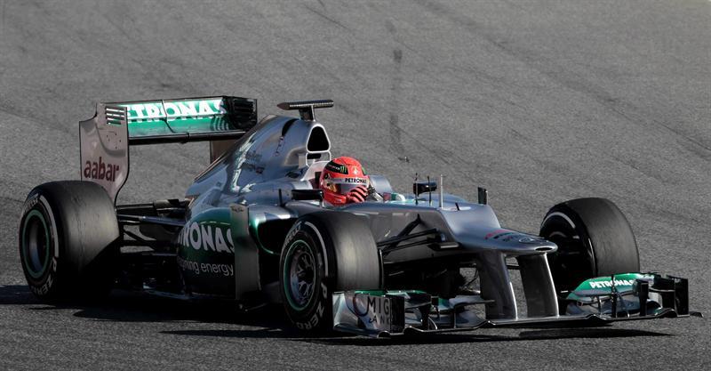 Uno de los principales rivales de Vettel, el germano Michael Schumacher. FOTO: EFE