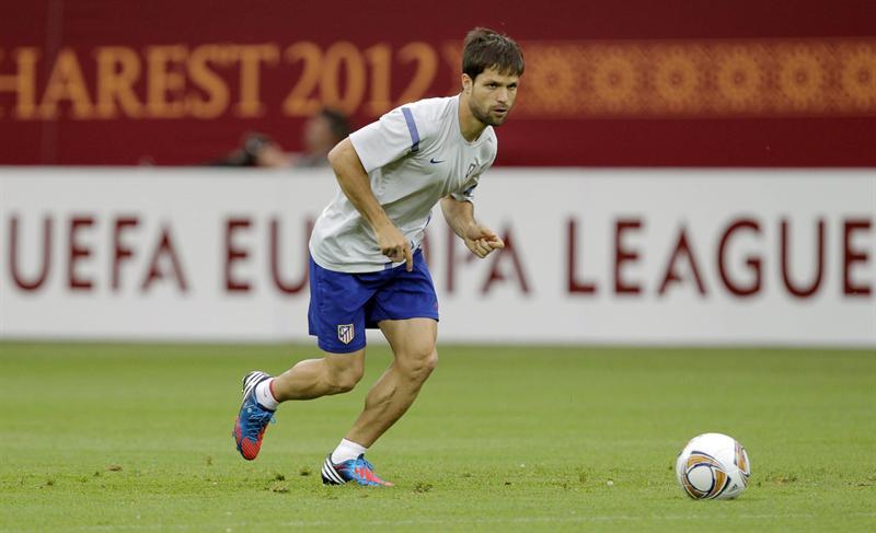 Diego, durante una sesión de entrenamiento en Bucarest | EFE