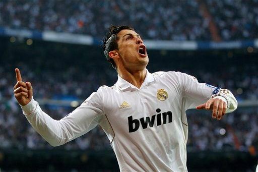 Cristiano celebró el segundo tanto para el Real Madrid. FOTO: AP