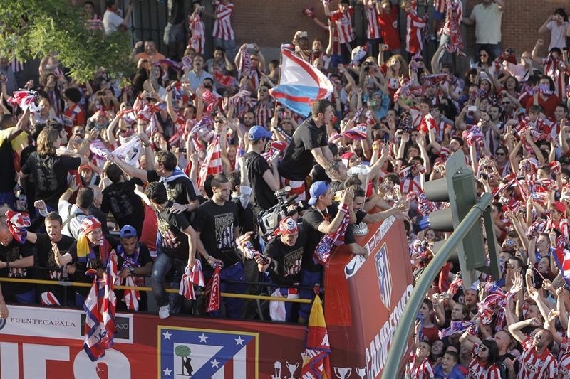 Celebraron con la afición en la plaza Neptuno | EFE
