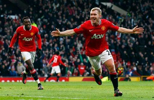 Scholes regresó y marcó diferencia. FOTO: AP