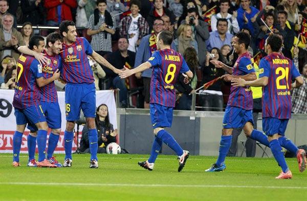 Barcelona derrota 4-0 al Espanyol, con 4 de Messi / EFE