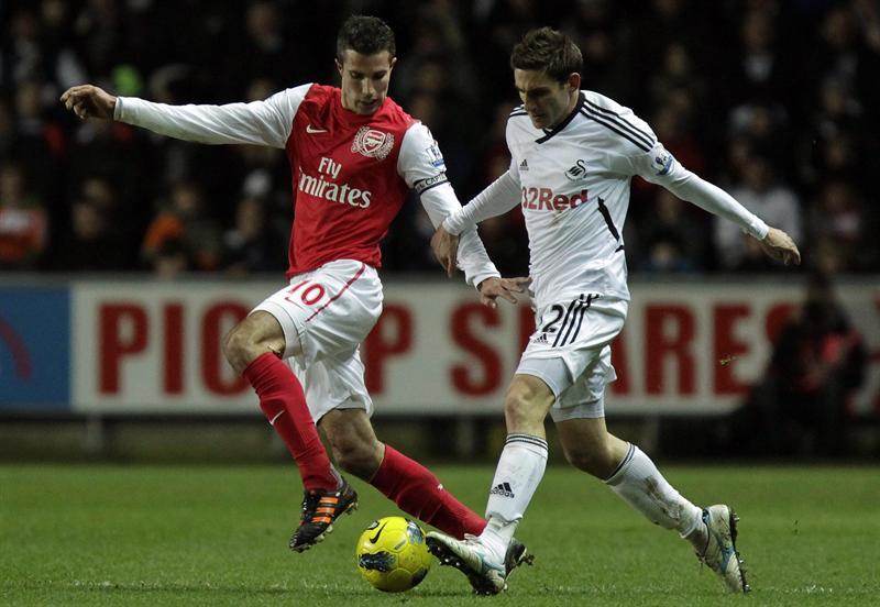 Arsenal cae  3-2 ante el Swansea City.  FOTO: EFE