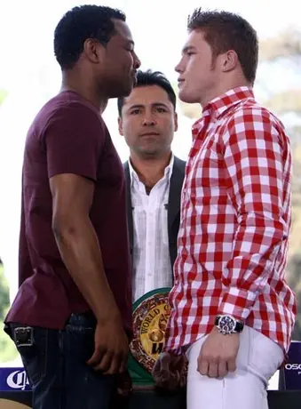 Canelo y Mosley listos para subir al ring