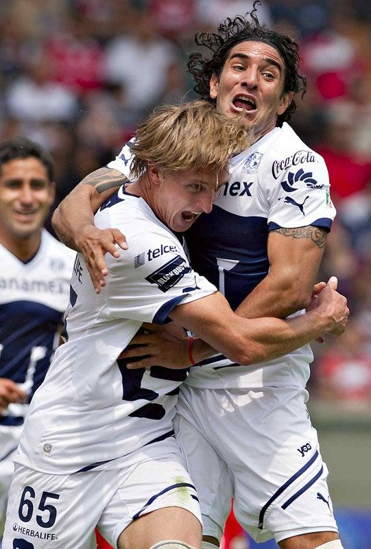 García celebró el segundo tanto al minuto 62. FOTO: MEXSPORT