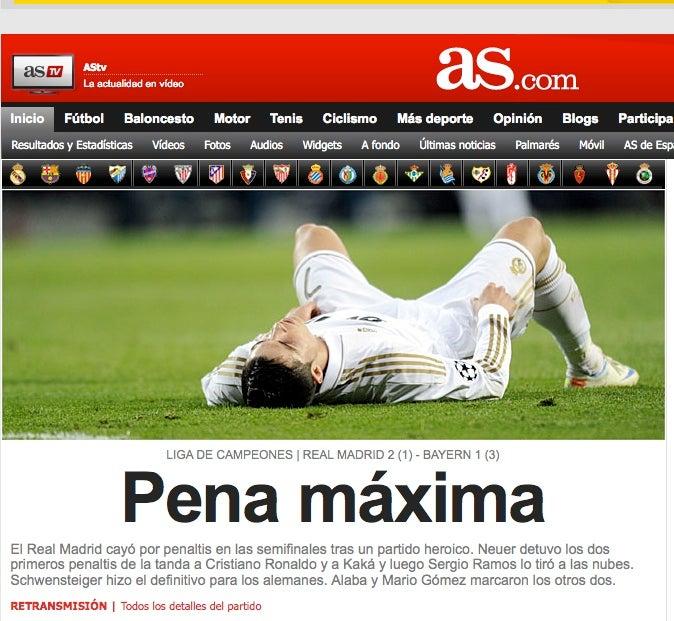 La prensa y el Real Madrid-Bayern