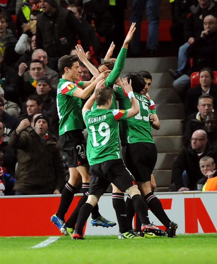 El Athletic logró sobreponerse y celebró tres tantos en el encuentro. FOTO: EFE