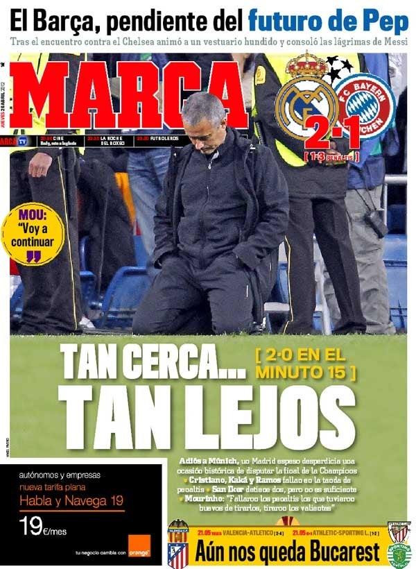 Marca señala que el Madrid dejó pasar una oportunidad histórica. FOTO: Marca