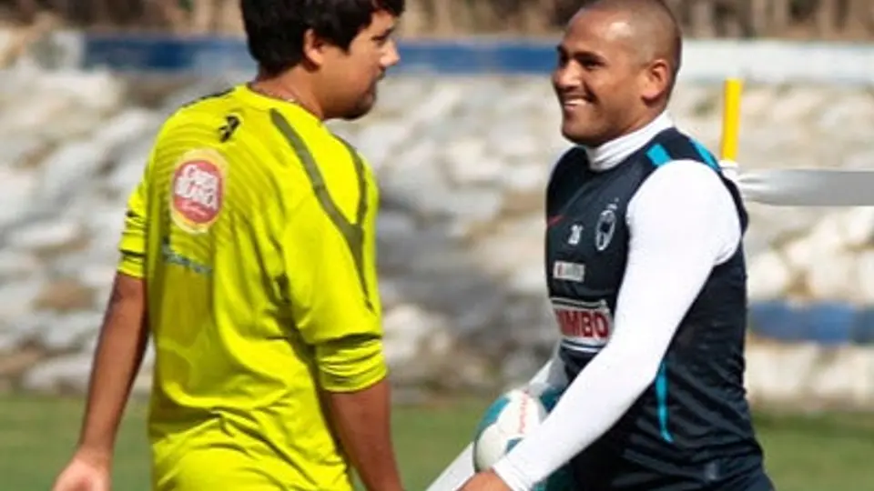 Chupete sonríe en los entrenamientos