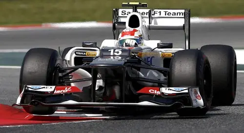 Checo abandona durante el GP de España