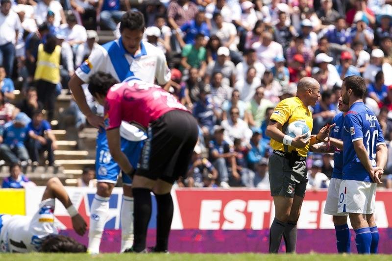Puebla y Cruz Azul empatan 1-1 en la Jornada 12. FOTO: MEXSPORT