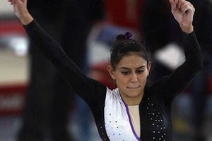 Elsa García no participó en la final de salto de caballo por lesión