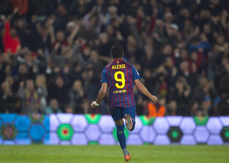 Alexis Sánchez celebró un doblete. FOTO: EFE