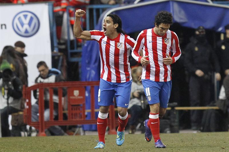 Falcao celebra el gol del empate al minuto 49. FOTO: EFE