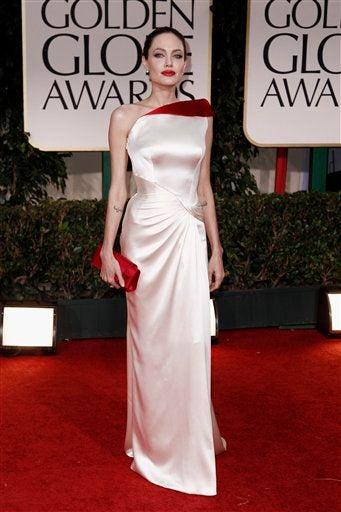 Angelina Jolie llamó la atención de los medios de comunicación por su figura. FOTO: AP