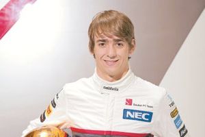 Esteban Gutiérrez realizó con éxito test aerodinámico para Sauber