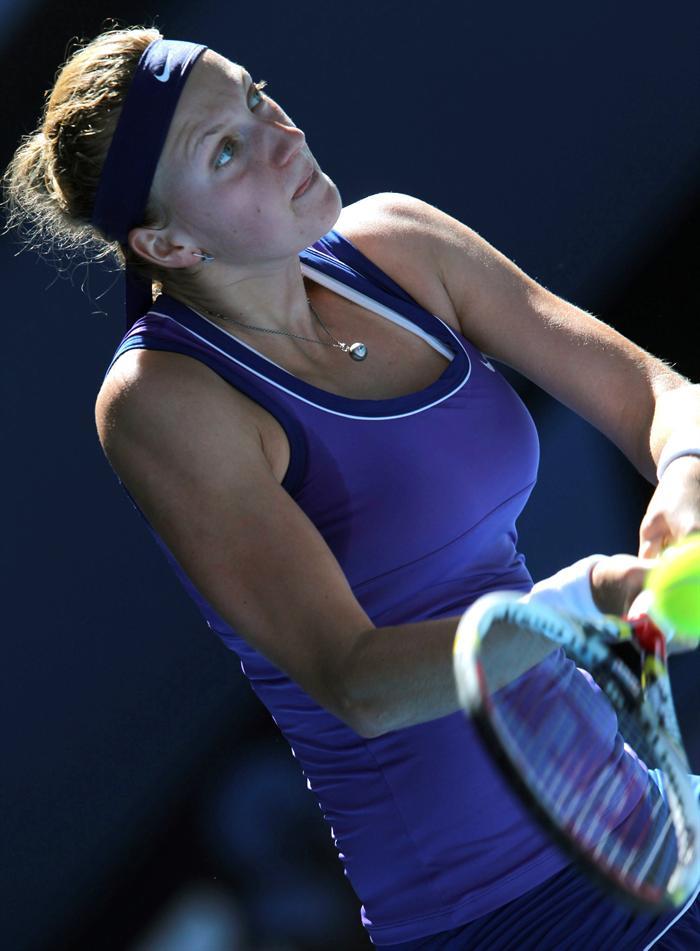 Petra Kvitova, campeona de Wimbledon, cayó ante la rusa. FOTO: EFE