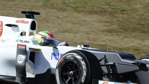 Checo, el segundo más rápido en Barcelona