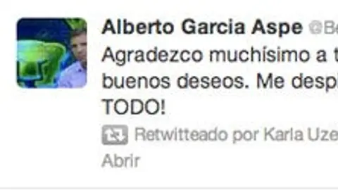 García Aspe cierra su cuenta de Twitter