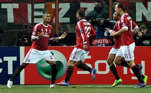 Kevin Prince Boateng abrio el marcador a favor del Milan. FOTO: AP