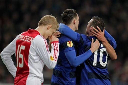 Los 'Red Devils' vencieron 0-2 al Ajax. FOTO: AP