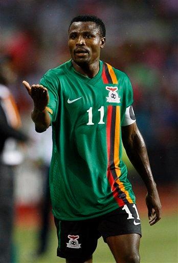 El capitán de Zambia, Christopher Katongo. FOTO: AP