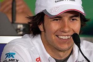 Checo, contento por el desempeño del auto en Cataluña