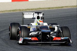 Checo, el tercero más rápido en Montmeló