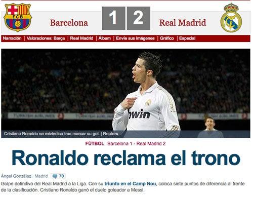 El mundo le dio crédito a Cristiano Ronaldo.