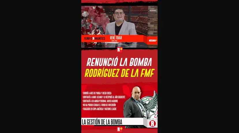 Renunció la Bomba Rodríguez a la FMF esta mañana