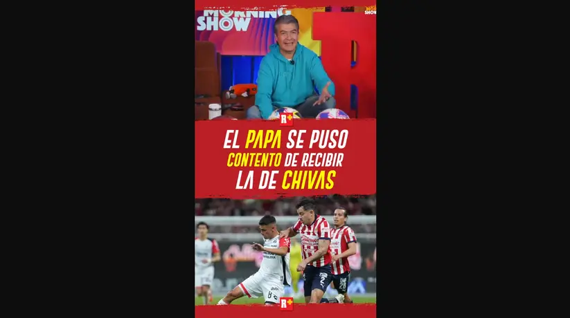 El papa se puso contento de recibir la de Chivas