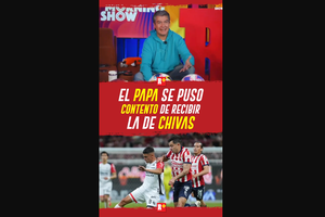 El papa se puso contento de recibir la de Chivas