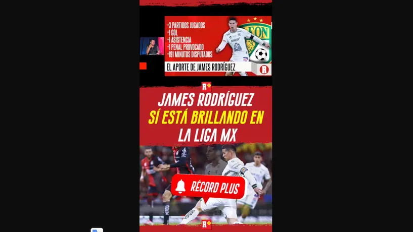 JAMES RODRÍGUEZ si esta BRILLANDO en la LIGA MX