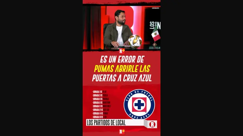 Es un ERROR de PUMAS, ABRIRLE las PUERTAS a CRUZ AZUL