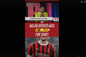 MILÁN OFERTÓ MÁS DE 35 MDD por SANTI