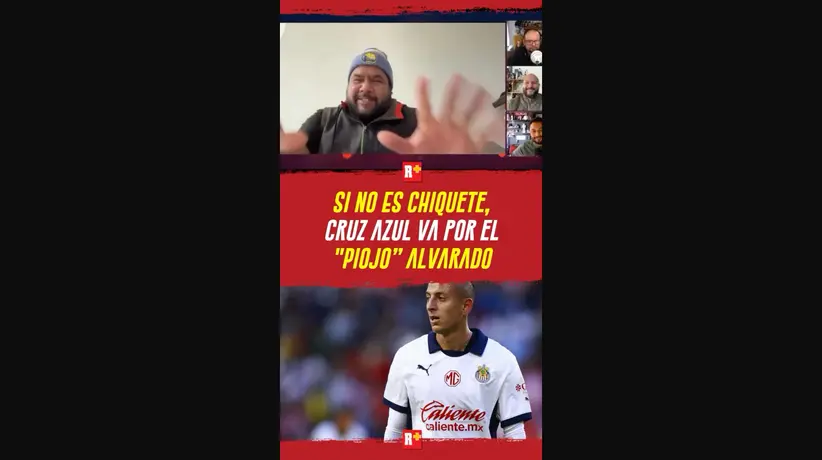 SI NO ES CHIQUETE, CRUZ AZUL VA POR EL “PIOJO” ALVARADO En caso de que no se concrete lo de Chiquete, “La Máquina” estaría dispuesta a exigir el pago del “Piojo” o pagar lo que resta por el.