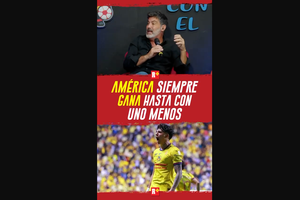 AMÉRICA siempre GANA hasta con UNO MENOS