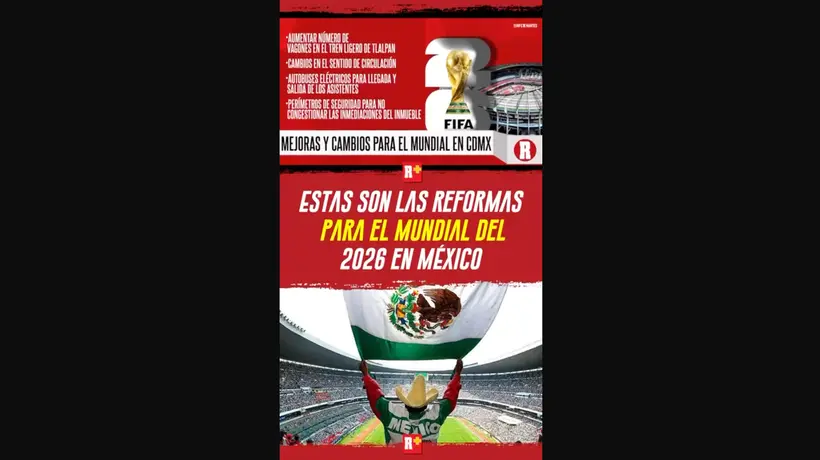 Estas son las REFORMAS para el MUNDIAL 2026 en MÉXICO