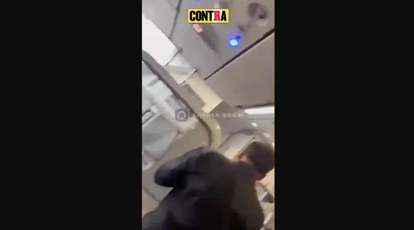 CAPTAN MOMENTO EN QUE HOMBRE INTENTA DESVIAR VUELO DE VOLARIS A ESTADOS UNIDOS