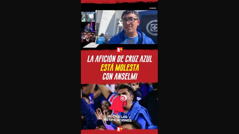 La AFICIÓN de CRUZ AZUL está MOLESTA con ANSELMI