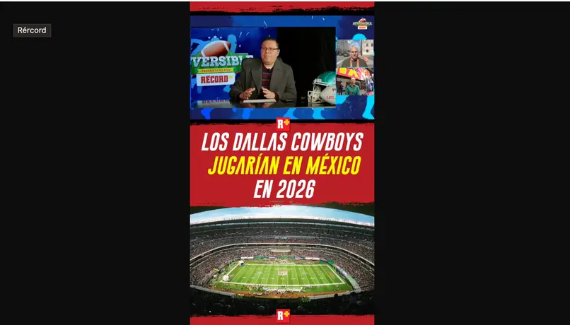 Los DALLAS COWBOYS jugarían en México en 2026