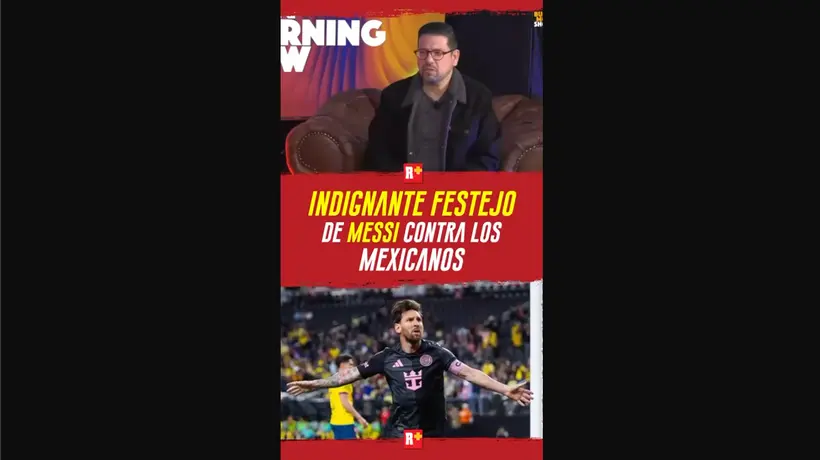 INDIGNANTE FESTEJO de MESSI frente a los MEXICANOS
