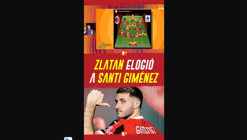 ZLATAN elogió a SANTI GIMENEZ