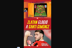 ZLATAN elogió a SANTI GIMENEZ